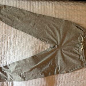 new, vuori sweatpants, size small, long, light gray